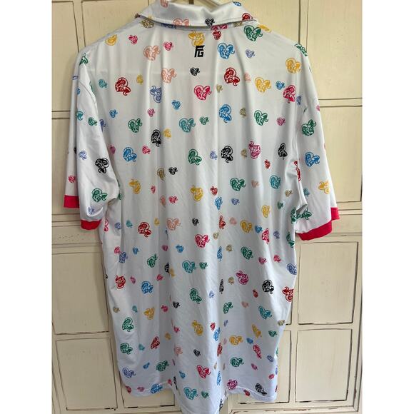 Flyte Golf size XL men’s golf polo shirt with goats rams - Picture 4 of 4